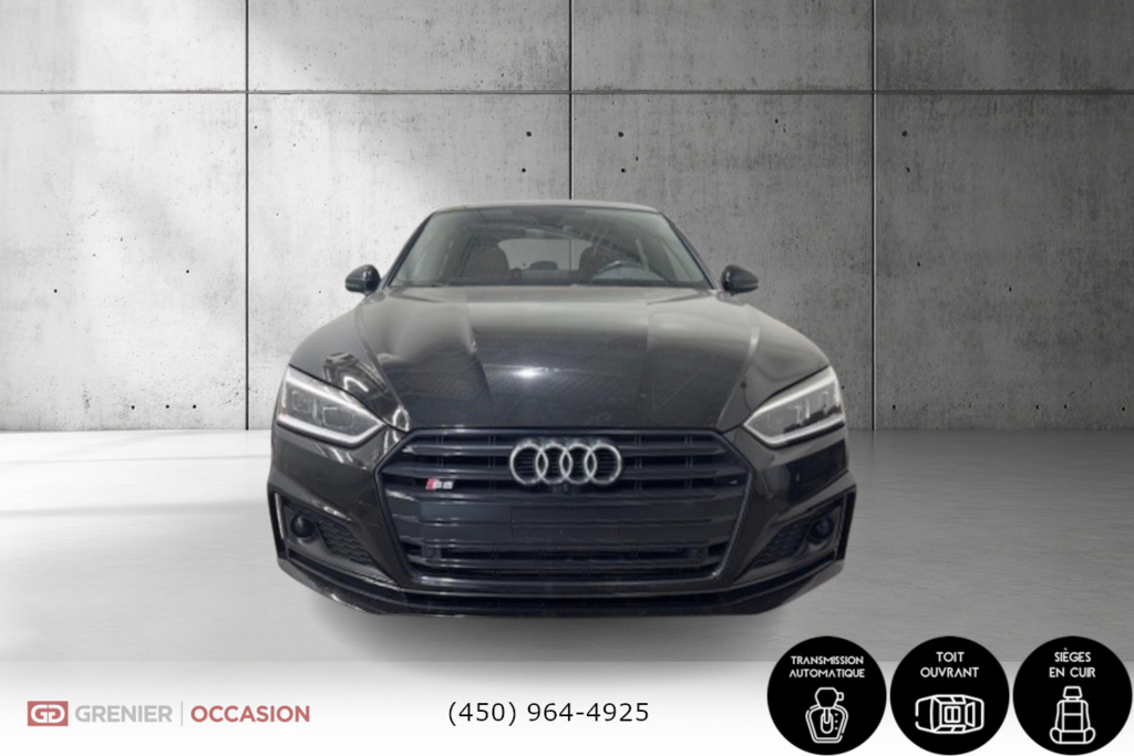 Audi S5 Sportback Technik Black Optic Package Cuir Rouge 2019 à Terrebonne, Québec - 2 - w1024h768px