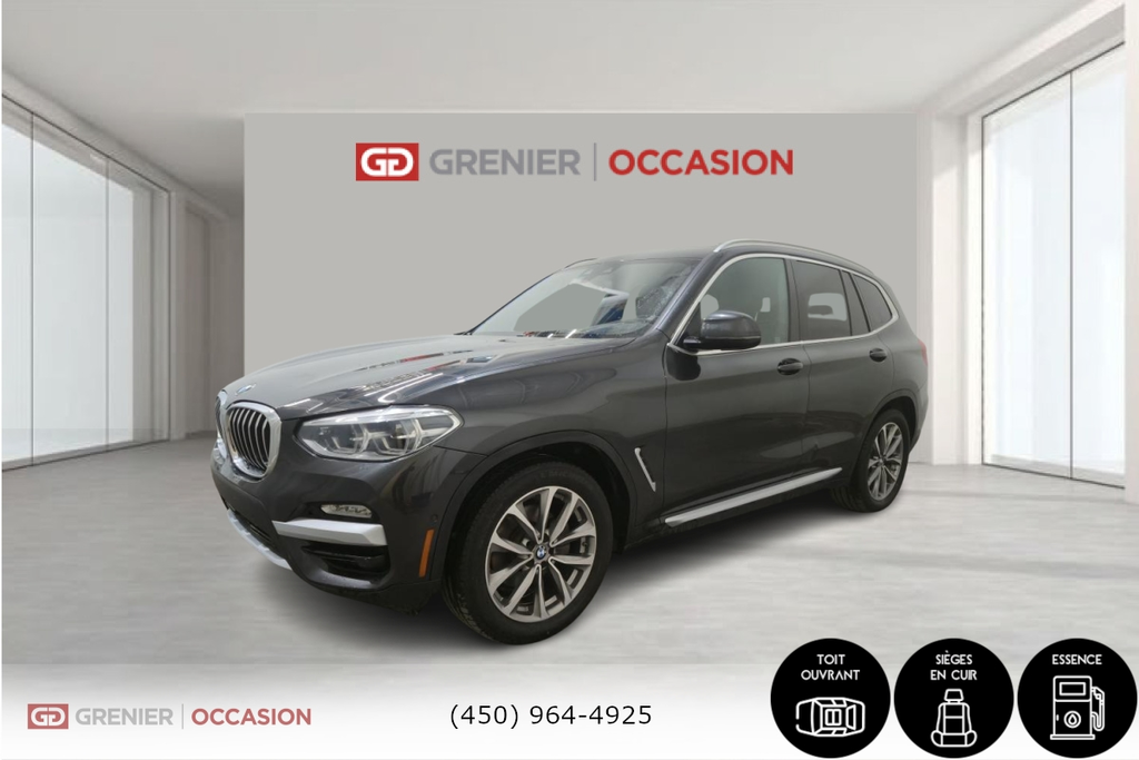BMW X3 XDrive30i Toit Ouvrant Cuir Navigation 2019 à Terrebonne, Québec - 3 - w1024h768px