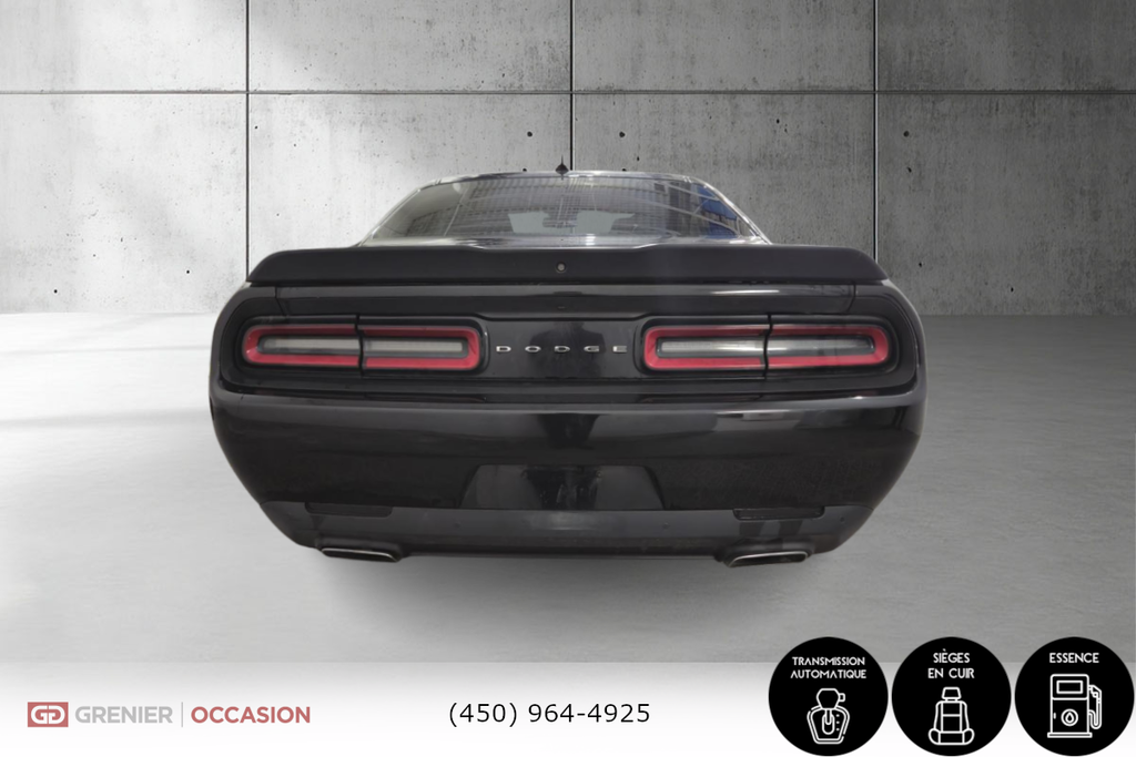 Dodge Challenger SXT Plus V6 Toit Ouvrant Cuir 2018 à Terrebonne, Québec - 6 - w1024h768px