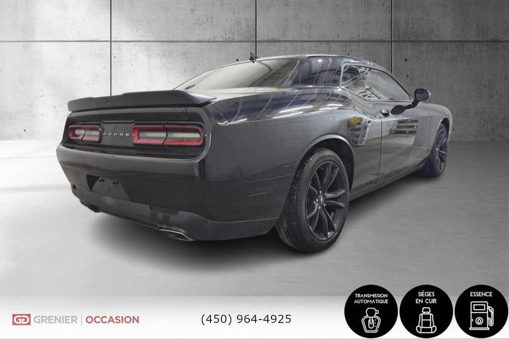 Dodge Challenger SXT Plus V6 Toit Ouvrant Cuir 2018 à Terrebonne, Québec - 7 - w1024h768px