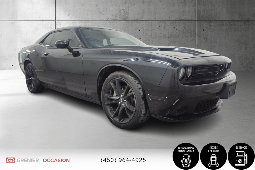 Dodge Challenger SXT Plus V6 Toit Ouvrant Cuir 2018 à Terrebonne, Québec - 1 - w1024h768px