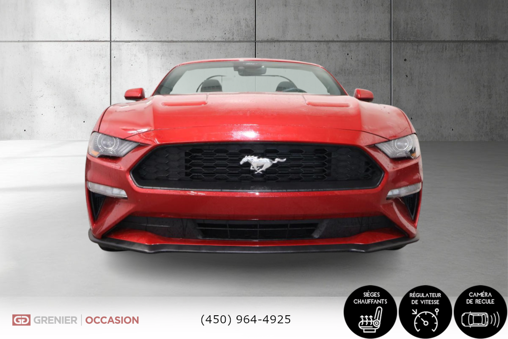 Ford Mustang EcoBoost Convertible Bluetooth 2021 à Terrebonne, Québec - 2 - w1024h768px