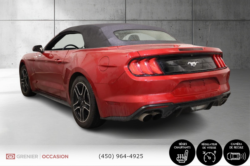Ford Mustang EcoBoost Convertible Bluetooth 2021 à Terrebonne, Québec - 4 - w1024h768px