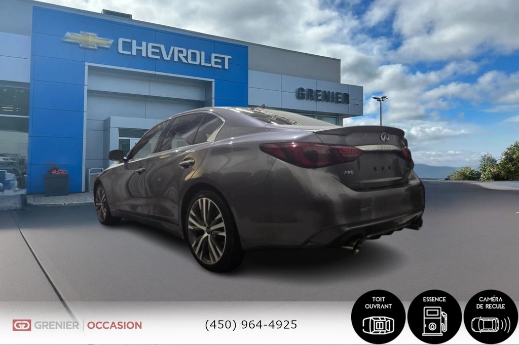 Infiniti Q50 Signature AWD 3.0T  Cuir Toit Ouvrant 2020 à Terrebonne, Québec - 5 - w1024h768px