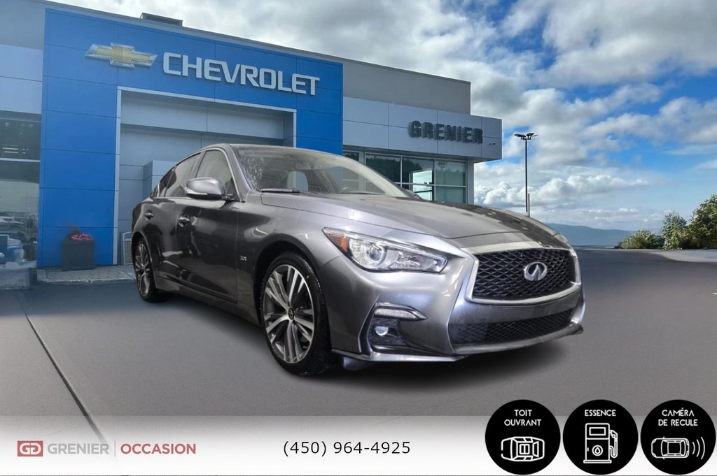 Infiniti Q50 Signature AWD 3.0T  Cuir Toit Ouvrant 2020 à Terrebonne, Québec - 1 - w1024h768px