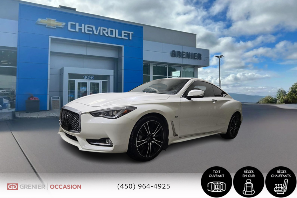 2019 Infiniti Q60 SPORT Awd Cuir Toit Bas Kilométrage in Terrebonne, Quebec - 3 - w1024h768px