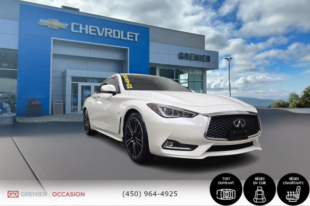 2019 Infiniti Q60 SPORT Awd Cuir Toit Bas Kilométrage in Terrebonne, Quebec - 1 - w1024h768px