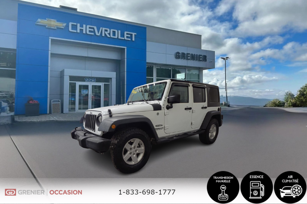 2016 Jeep Wrangler Unlimited Sport 4WD Manuelle Toit Dure in Terrebonne, Quebec - 3 - w1024h768px