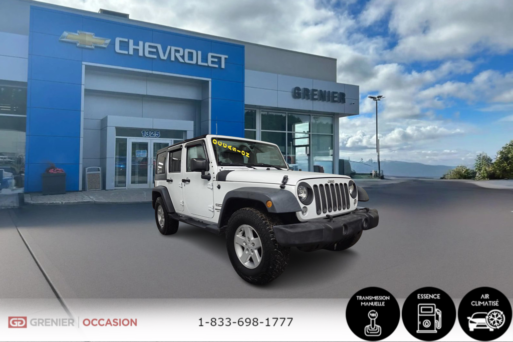 2016 Jeep Wrangler Unlimited Sport 4WD Manuelle Toit Dure in Terrebonne, Quebec - 1 - w1024h768px