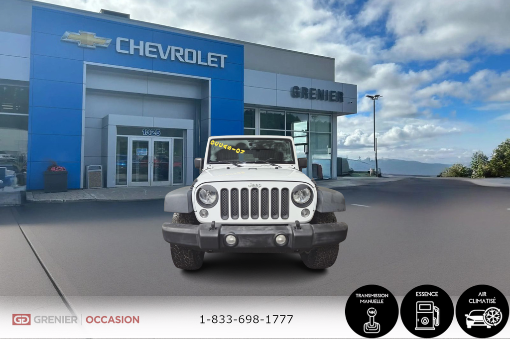 Jeep Wrangler Unlimited Sport 4WD Manuelle Toit Dure 2016 à Terrebonne, Québec - 2 - w1024h768px