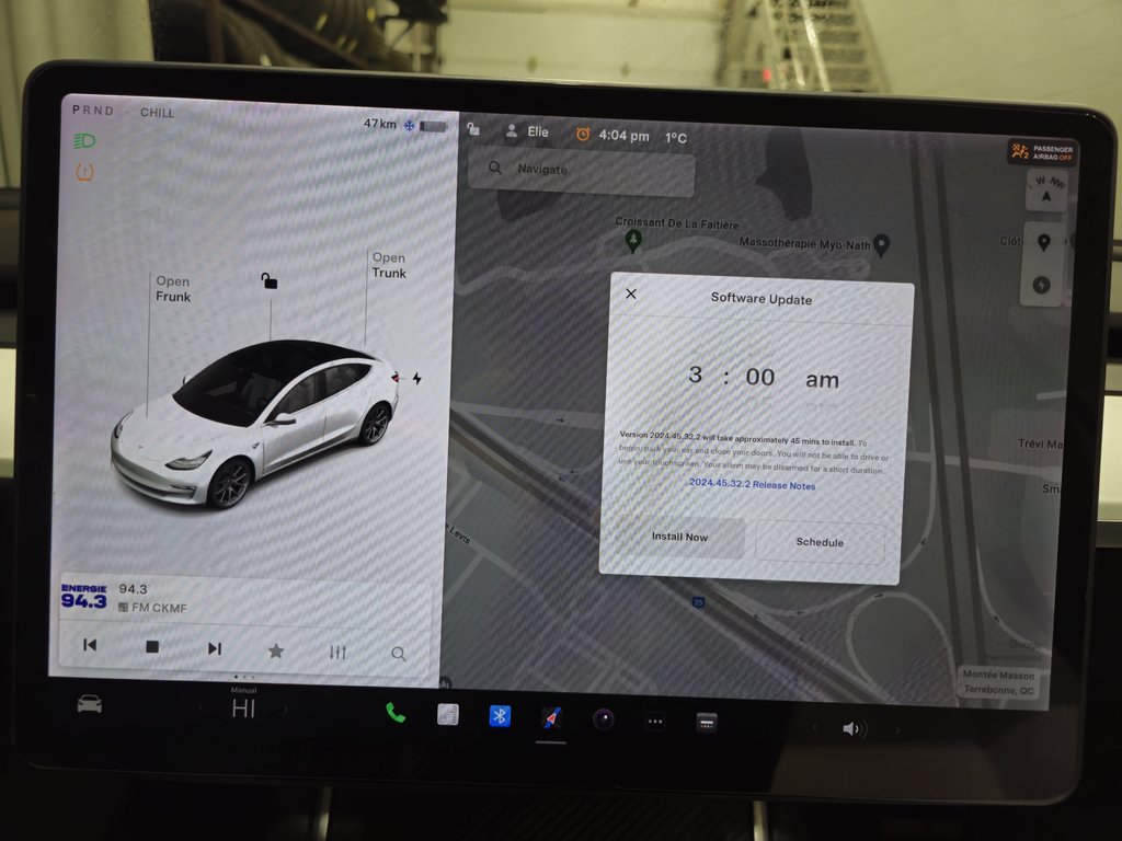 2020 Tesla MODEL 3 Standard Range Plus Bas Kilométrage in Terrebonne, Quebec - 12 - w1024h768px