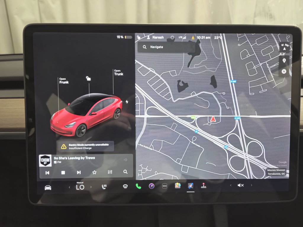 Tesla MODEL 3 Standard Range Plus Toit Panoramique Navigation 2021 à Terrebonne, Québec - 14 - w1024h768px