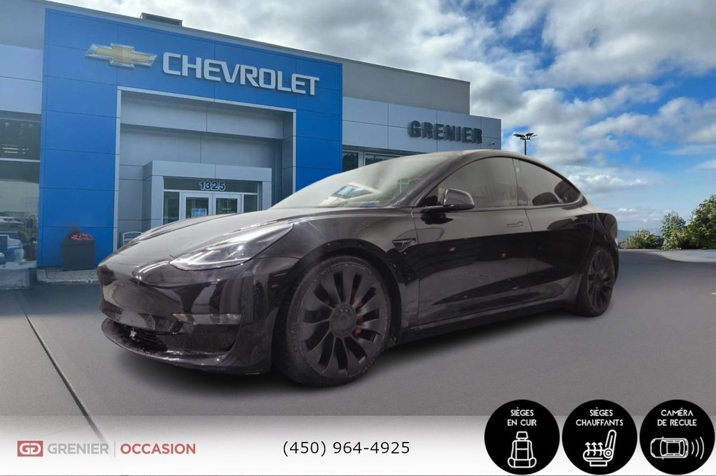 Tesla MODEL 3 Performance AWD Toit Panoramique Cuir 2021 à Terrebonne, Québec - 3 - w1024h768px