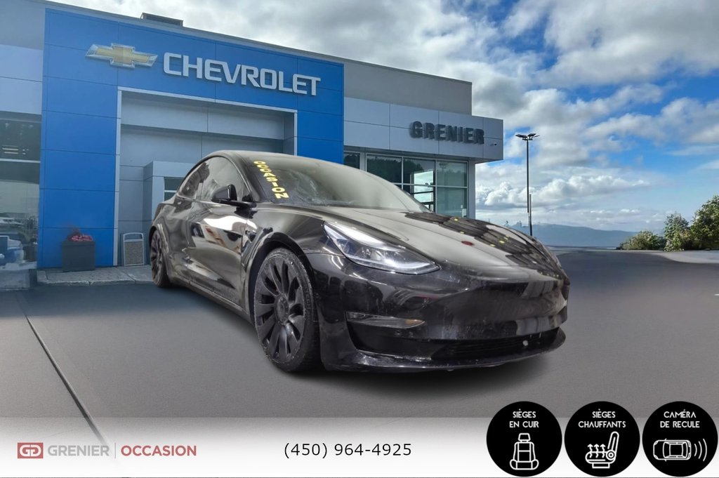 Tesla MODEL 3 Performance AWD Toit Panoramique Cuir 2021 à Terrebonne, Québec - 1 - w1024h768px