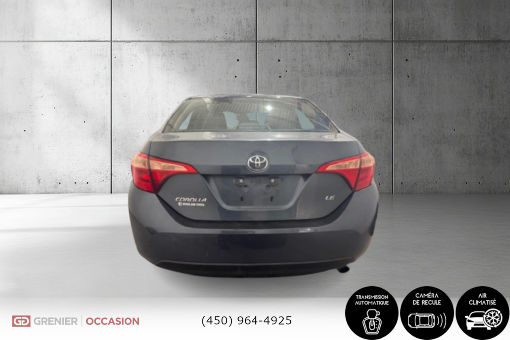 Toyota Corolla LE Air Climatisé Caméra De Recul 2018 à Terrebonne, Québec - 5 - w1024h768px
