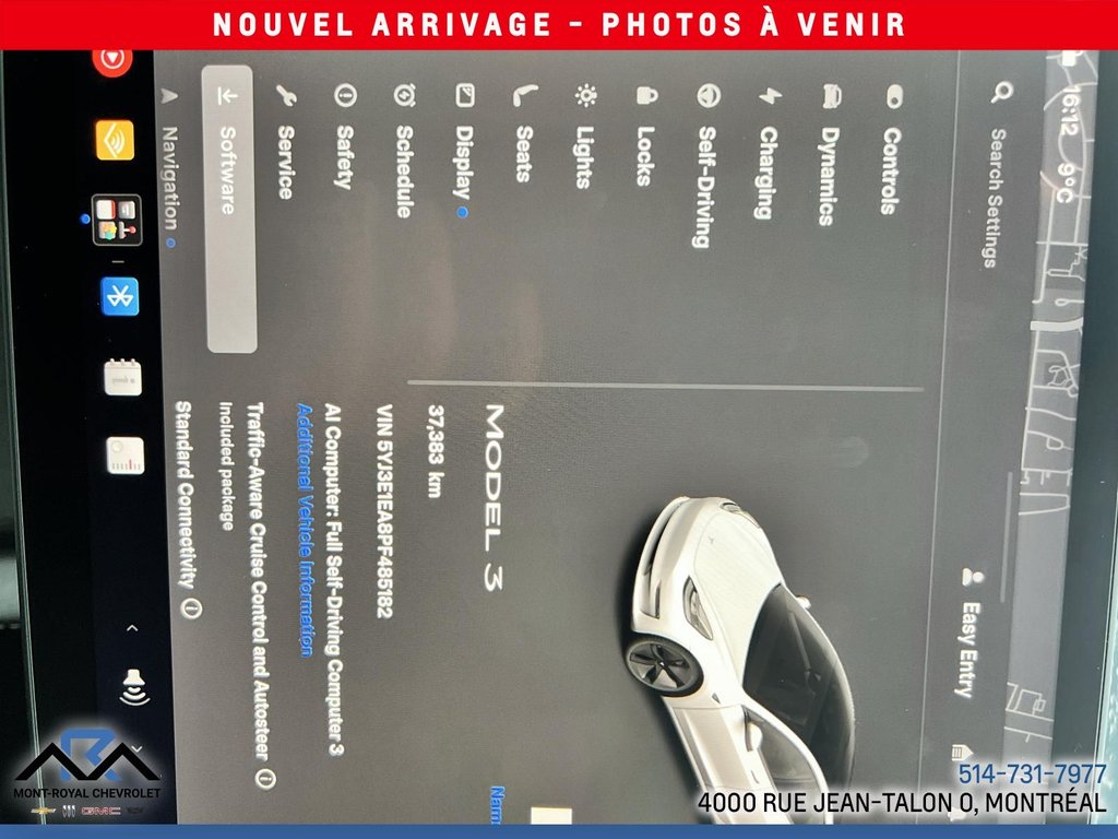 Tesla Model 3  2023 à Montréal, Québec - 2 - w1024h768px