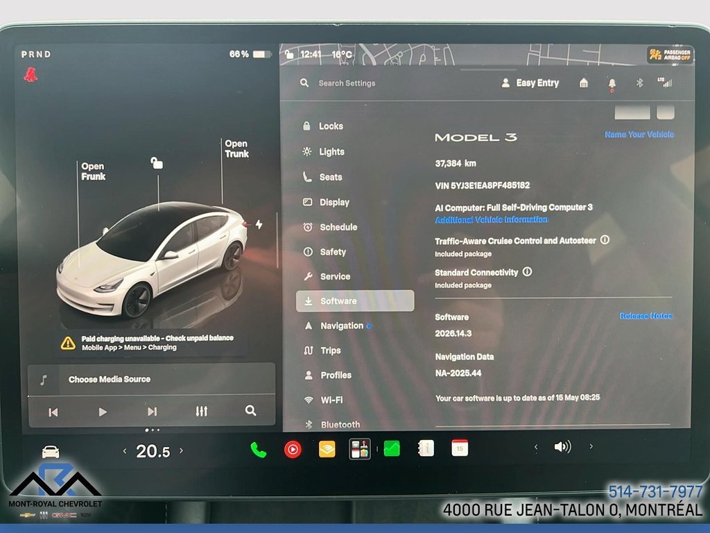2023 Tesla Model 3 in Montreal, Quebec - 15 - w1024h768px