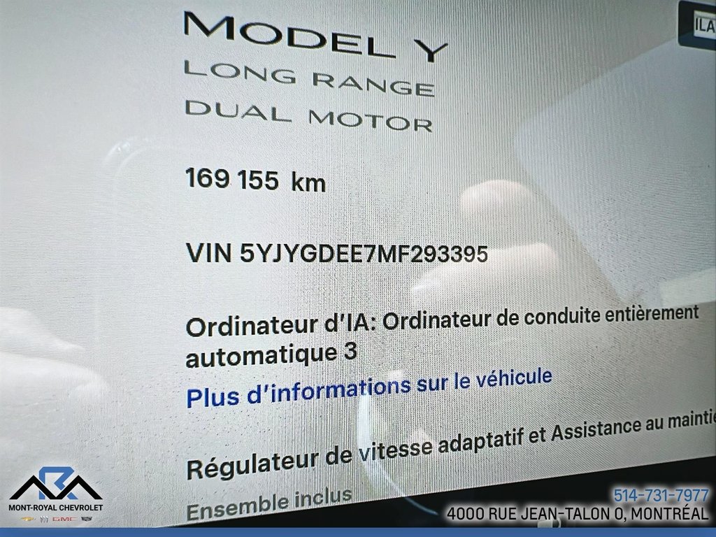 2021 Tesla Model Y Long Range in Montreal, Quebec - 20 - w1024h768px