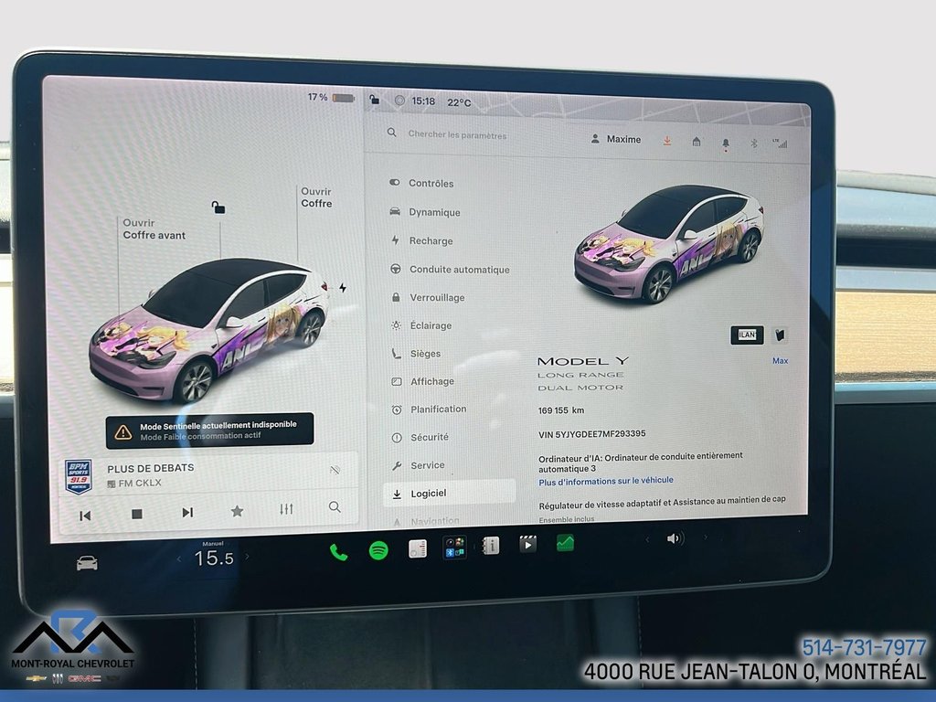 2021 Tesla Model Y Long Range in Montreal, Quebec - 14 - w1024h768px