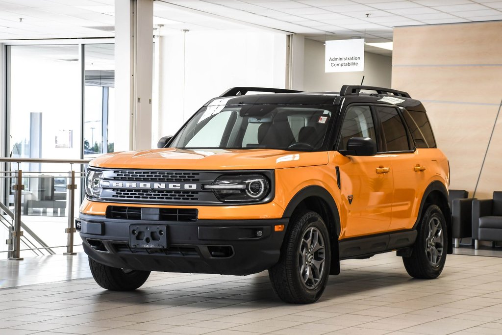 Ford Bronco Sport Badlands | 4WD | 3.99% | TOIT OUVRANT | CUIR | B&O 2023 à Brossard, Québec - 1 - w1024h768px