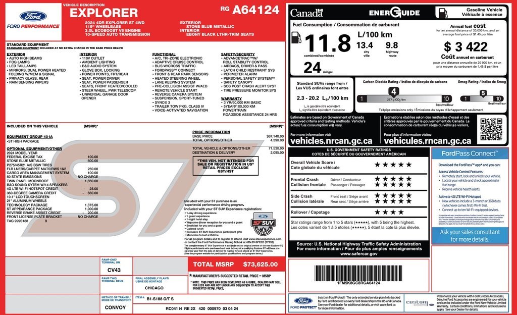 2024 Ford Explorer in Brossard, Quebec - 41 - w1024h768px