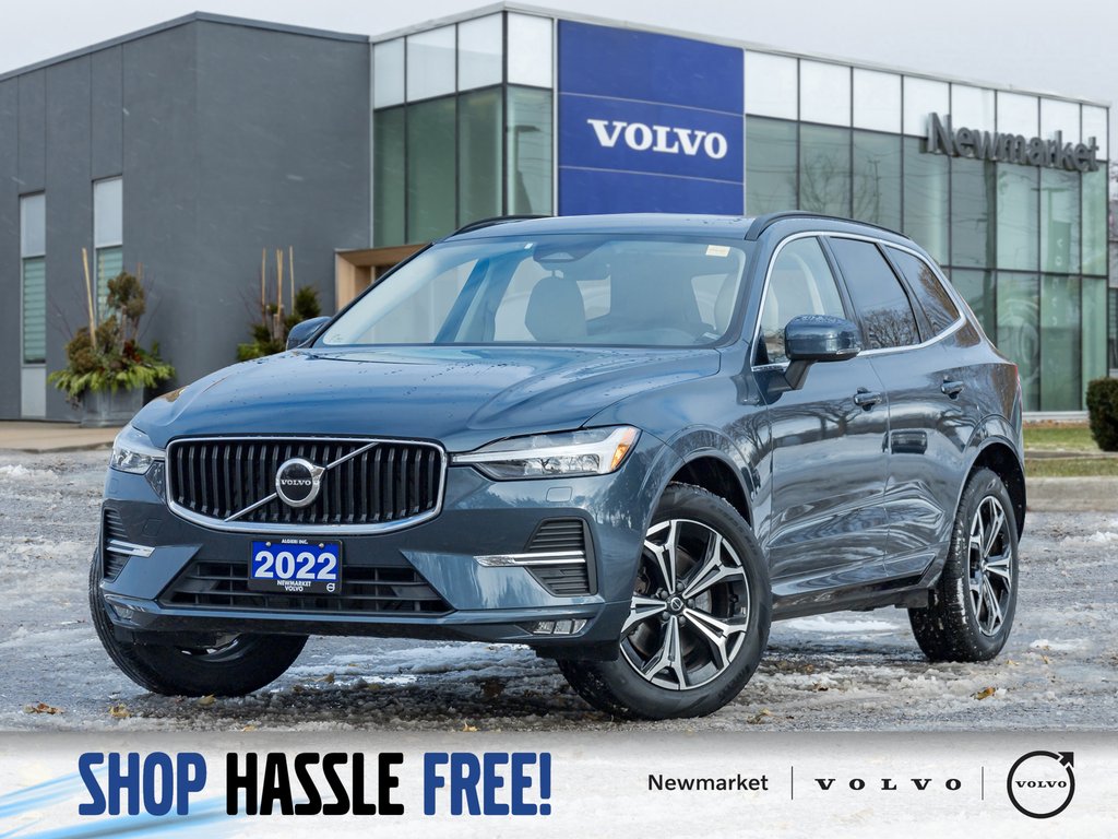 2022 Volvo XC60 B6 AWD Momentum  19 ALLOY WHEEL  CPO  DENIM BLUE-0