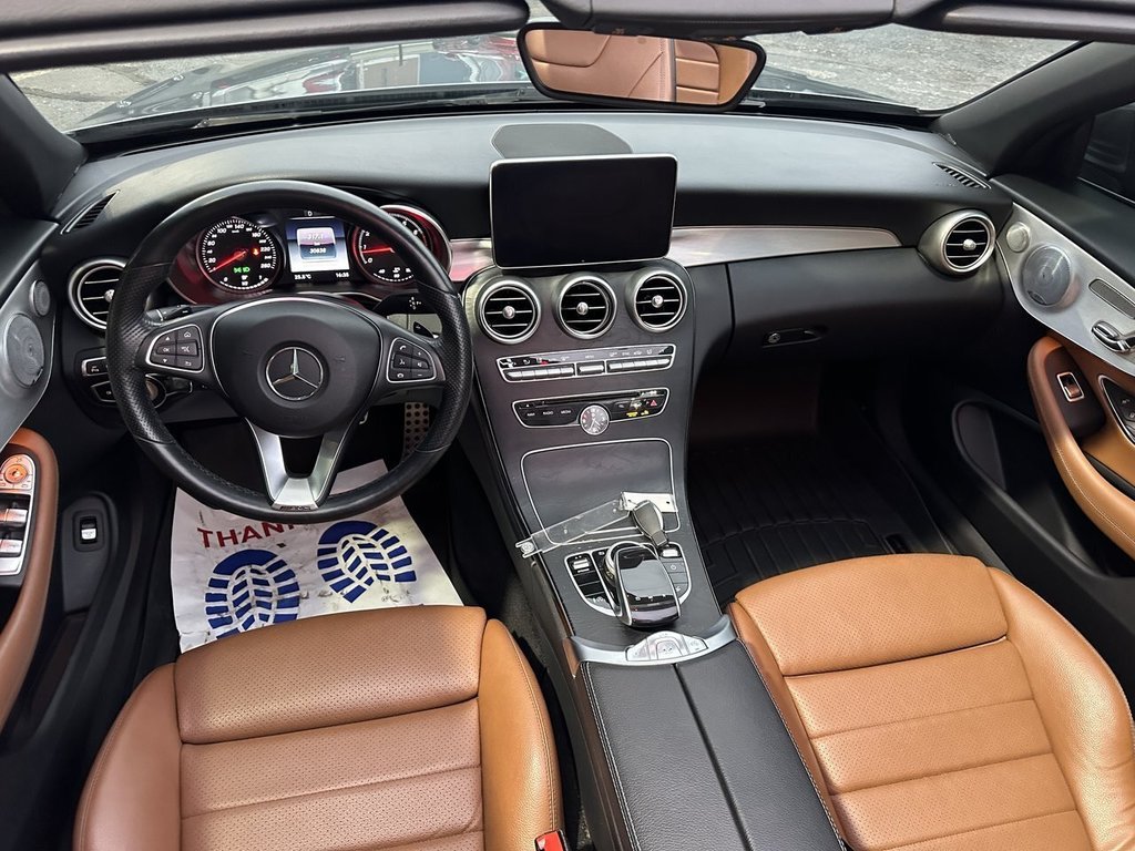 2018  C-Class C 300 4MATIC CABRIOLET   BURMESTER   BROWN LEATHER in Oakville, Ontario - 26 - w1024h768px