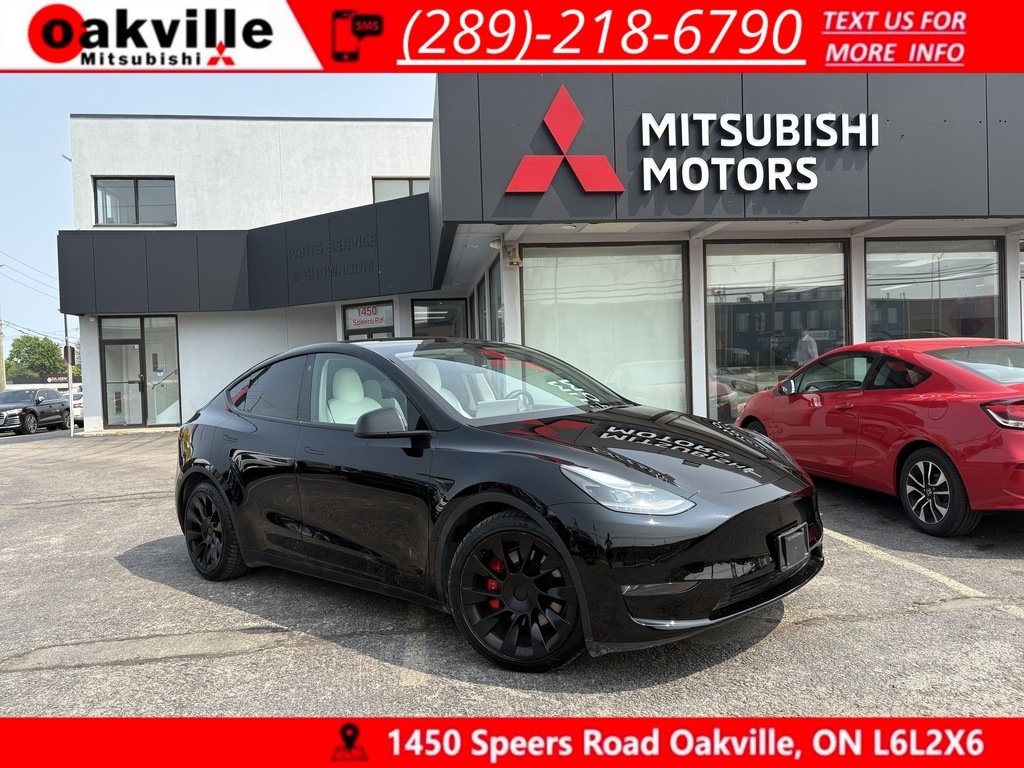 2021 Tesla Model Y PERFORMANCE   AWD   ROOF   NAV   CLEAN CARFAX in Oakville, Ontario - 1 - w1024h768px