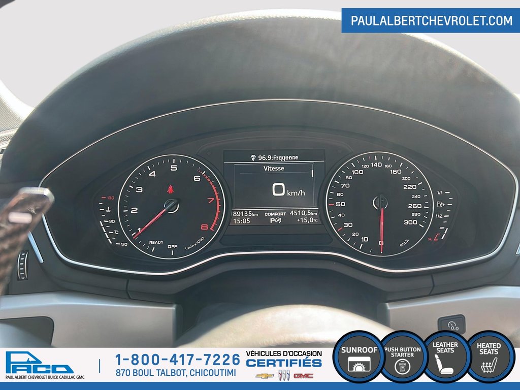 2019 Audi A4 4DR SDN AT QTRO KMFT in Chicoutimi, Quebec - 14 - w1024h768px