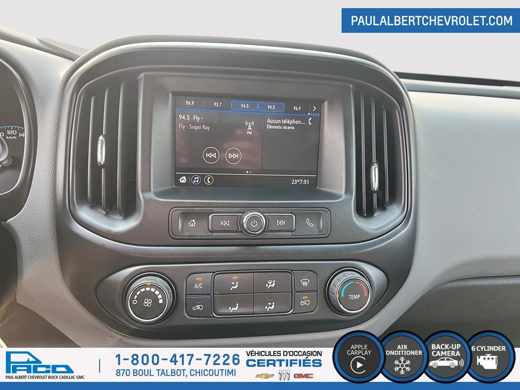 Chevrolet COLORADO EXT CA 4WD EXT CAB 128 WORK TRUCK 2022 à Chicoutimi, Québec - 18 - w1024h768px
