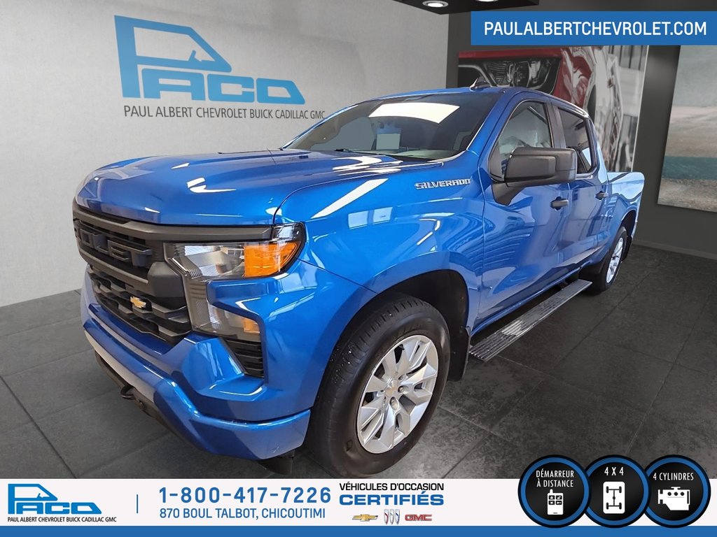 2022 Chevrolet Silverado 1500 4WD CREW CAB 147 CUSTOM in Chicoutimi, Quebec - 1 - w1024h768px