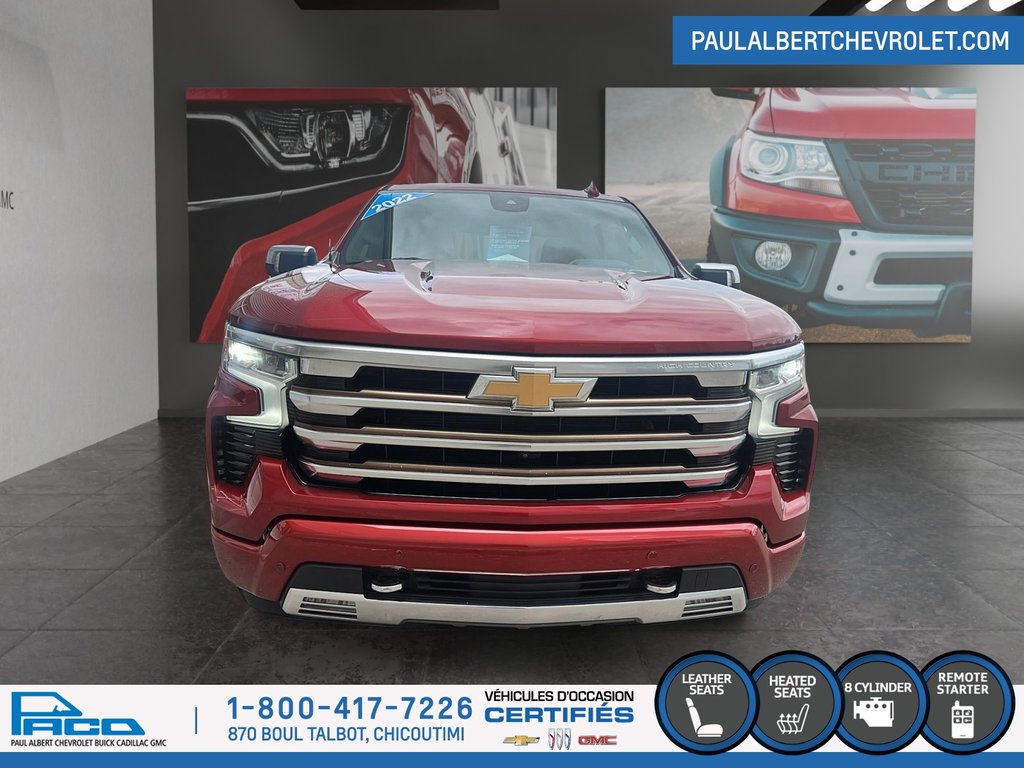 Chevrolet Silverado 1500 4WD CREW CAB 147 HIGH COUNTRY 2022 à Chicoutimi, Québec - 2 - w1024h768px