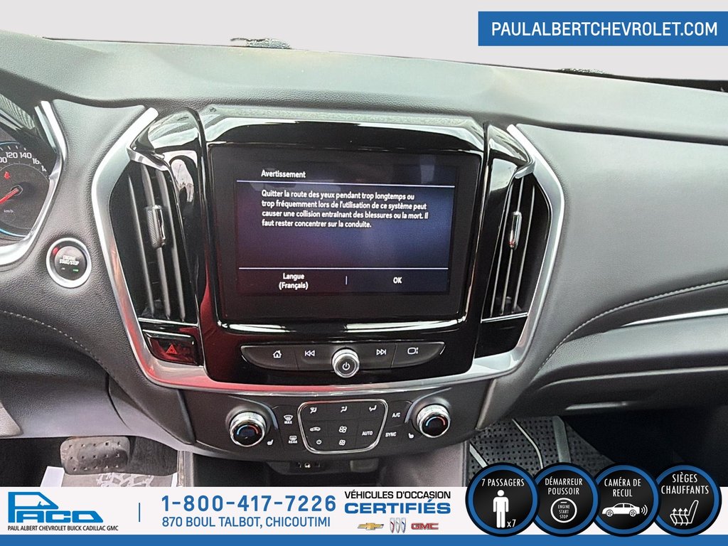 2022 Chevrolet TRAVERSE AWD 4DR LT CLOTH W/1LT in Chicoutimi, Quebec - 14 - w1024h768px