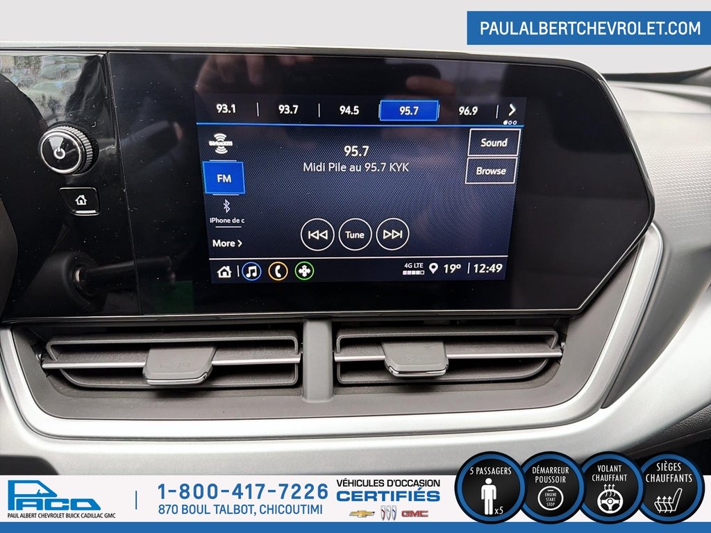 2025 Chevrolet TRAX FWD 4DR 1RS in Chicoutimi, Quebec - 14 - w1024h768px