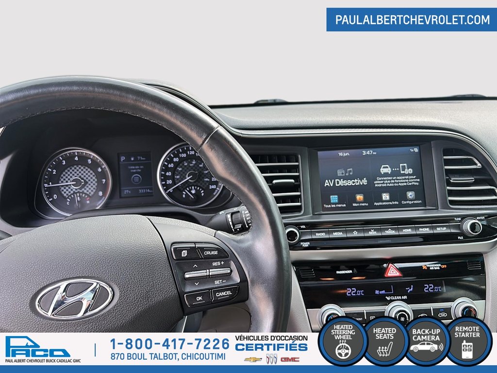 Hyundai Elantra 4DR SDN IVT PREFERRE 2020 à Chicoutimi, Québec - 14 - w1024h768px