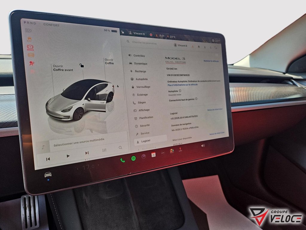 2022 Tesla MODEL 3 Performance *AWD, TOIT PANO, CUIR* in Riviere-du-Loup, Quebec - 10 - w1024h768px