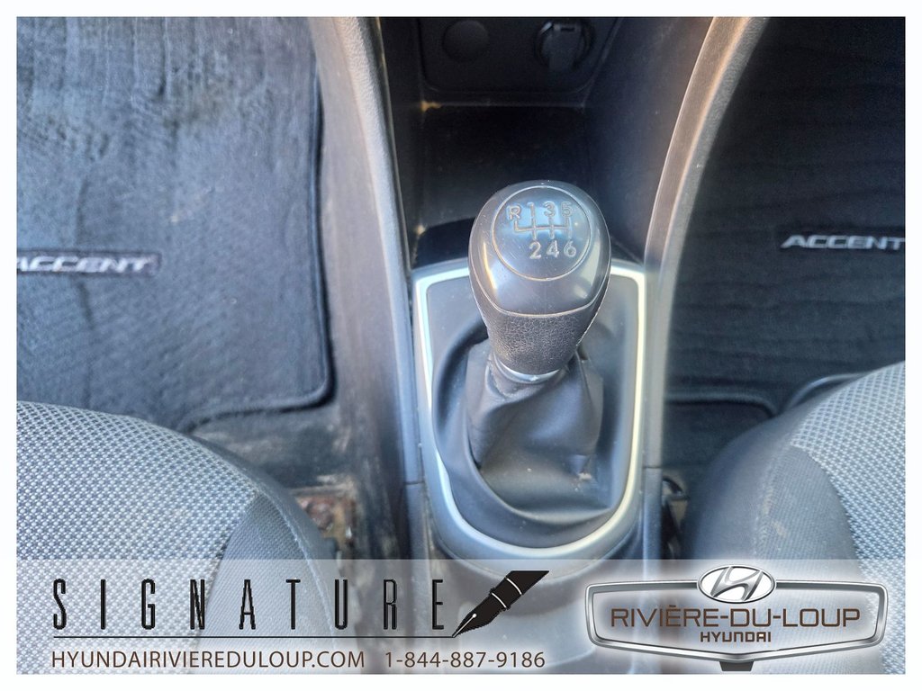 2013 Hyundai Accent GL,SIEGE CHAUFFANT  A/C in Riviere-Du-Loup, Quebec - 11 - w1024h768px