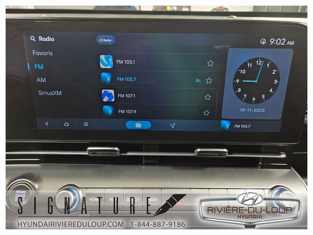 Hyundai Kona PREFERRED+TREND,AWD,CUIR,TOIT,MAGS 2025 à Riviere-Du-Loup, Québec - 14 - w1024h768px