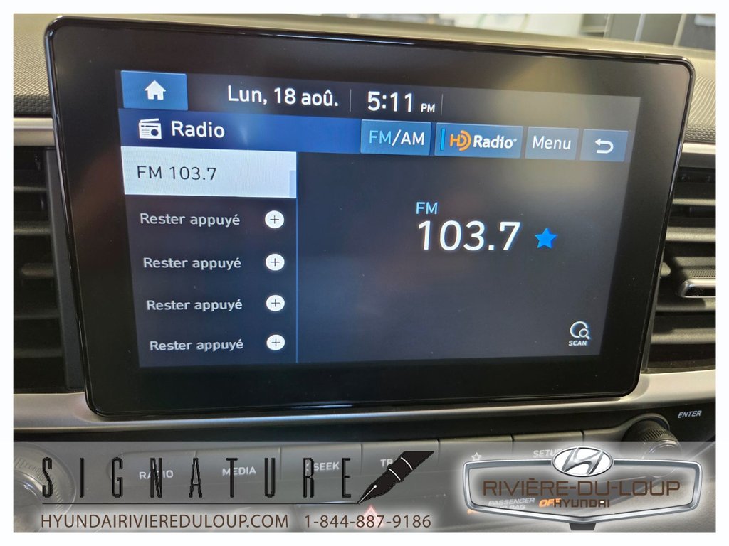 Hyundai Venue PREFERRED,FWD,A/C,CRUISE 2020 à Riviere-Du-Loup, Québec - 21 - w1024h768px