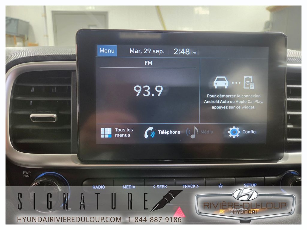 Hyundai Venue Essential,CRUISE,A/C,CAMERA RECUL 2021 à Riviere-Du-Loup, Québec - 11 - w1024h768px