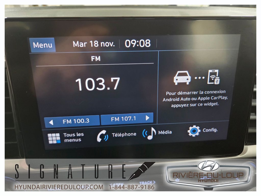 Hyundai Venue PREFERRED,FWD,SIEGES CHAUFFANT,A/C,CRUISE 2024 à Riviere-Du-Loup, Québec - 20 - w1024h768px