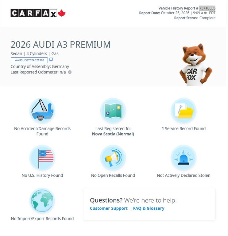 2026 Audi A3 Komfort in Antigonish, Nova Scotia - 2 - w1024h768px