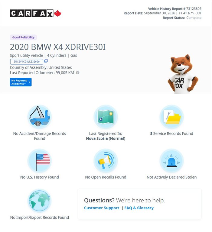 2020 BMW X4 xDrive 30i | Leather | PanoRoof | Nav | Cam | USB in Saint John, New Brunswick - 2 - w1024h768px
