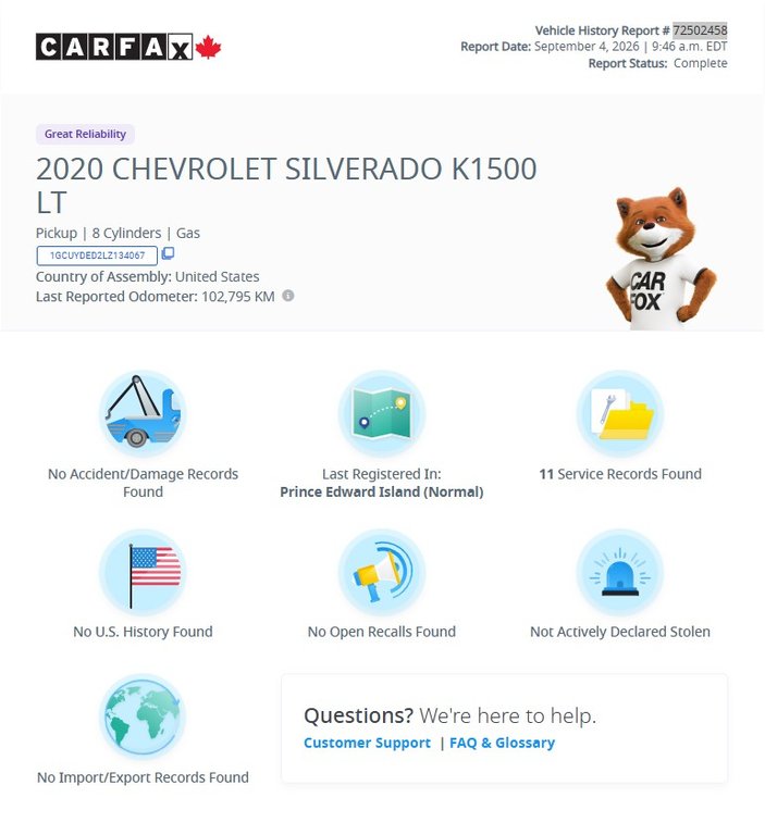 2020 Chevrolet Silverado 1500 LT | Leather | Cam | USB | HtdWheel | Bluetooth in Saint John, New Brunswick - 2 - w1024h768px