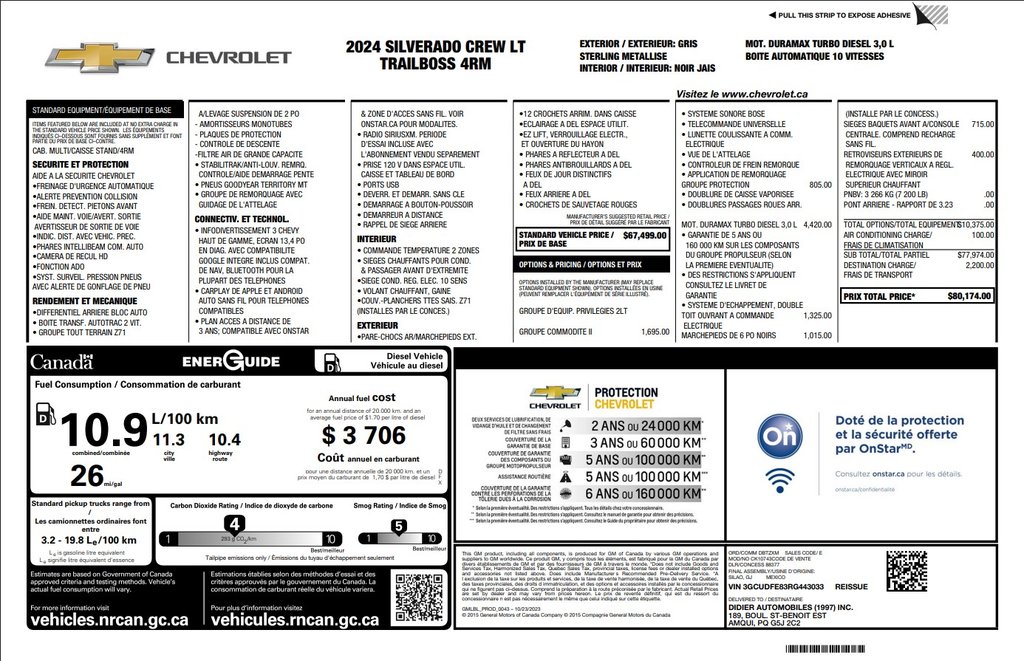 2024 Chevrolet SILVERADO 1500 in Antigonish, Nova Scotia - 37 - w1024h768px