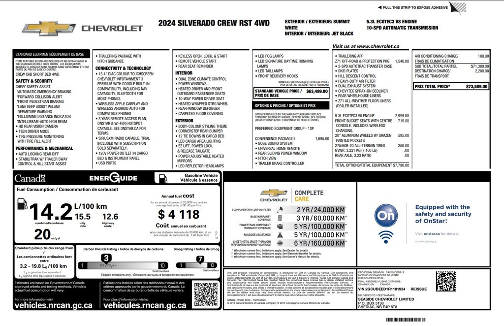 2024 Chevrolet SILVERADO 1500 in Antigonish, Nova Scotia - 2 - w1024h768px