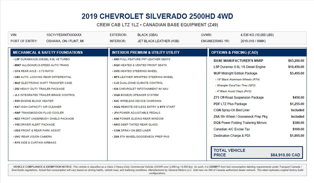 Chevrolet Silverado 2500 HD LTZ | Leather | Nav | Cam | USB | Htd&CooledSeats 2019 à Saint John, Nouveau-Brunswick - 3 - w1024h768px