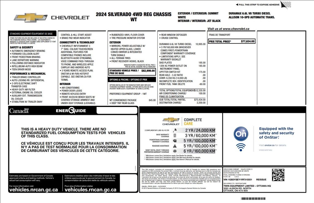 2024 Chevrolet SILVERADO 3500HD CC in Antigonish, Nova Scotia - 2 - w1024h768px