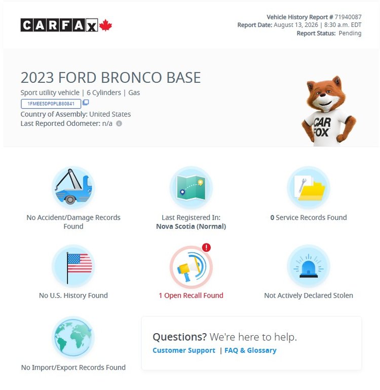 2023 Ford Bronco Wildtrak | Leather | Nav | Cam | USB in Saint John, New Brunswick - 3 - w1024h768px