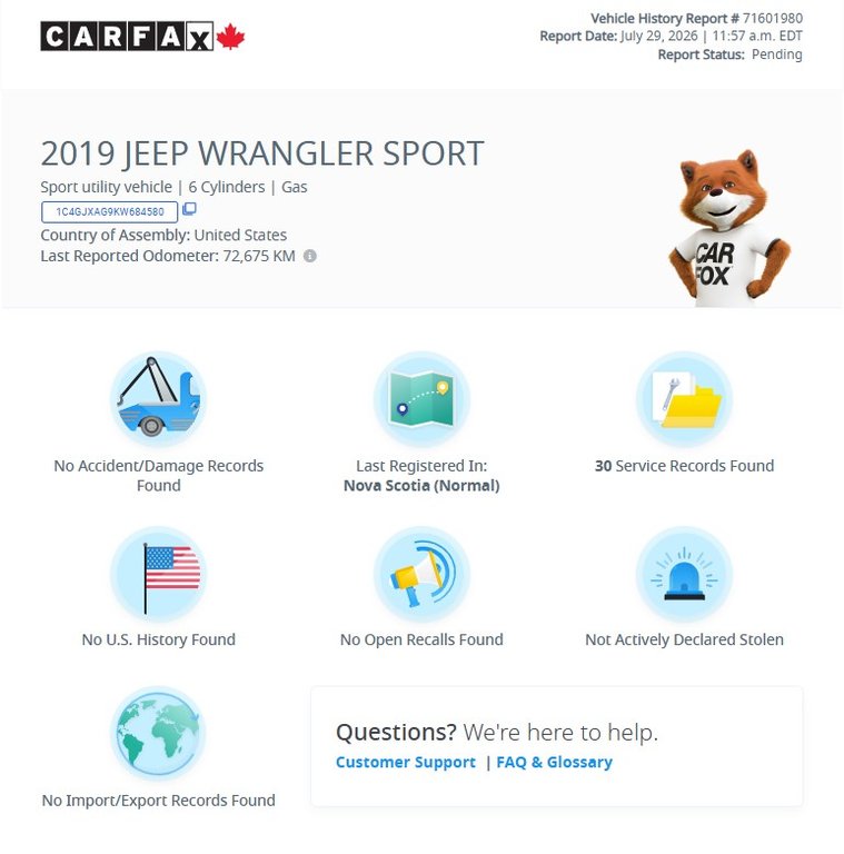 2019 Jeep WRANGLER Sport S Prem Roof | HtdWheel | Htd Seats | Cam in Saint John, New Brunswick - 2 - w1024h768px